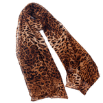 Animal Print - Black and Brown Cheetah Scarf