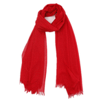 Wo Fatchin Scarlet Red Solid Scarf thumbnail