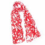 Wo Fatchin Butterfly Frosted Tulip Scarf thumbnail
