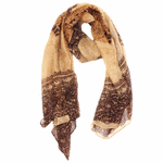 Earth Yellow Floral Royal Scarf