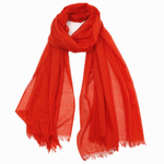 Wo Fatchin Orange - Red Solid Scarf thumbnail