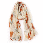 Wo Fatchin Pearl and Mandarin feather Scarf thumbnail
