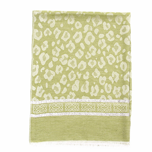 Moss Green and Spots Scarf