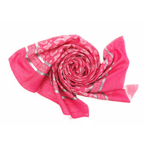 Hot Pink and Spots Scarf