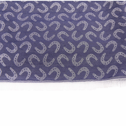 Violet - Blue Mini Horse Shoe Print Scarf