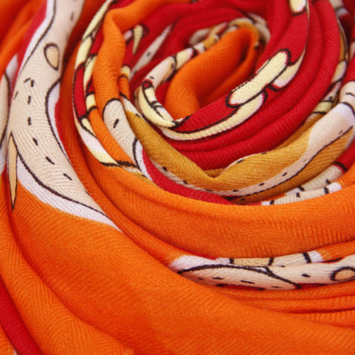 Gold and Orange Scarf