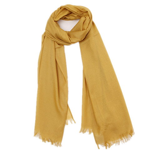 Mustard Yellow Solid Scarf