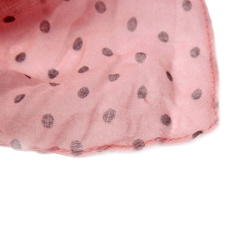 Polka Dots Pink Scarf