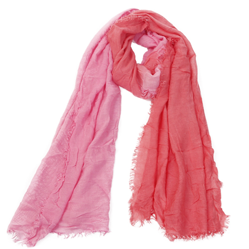 two tone pink scarf
