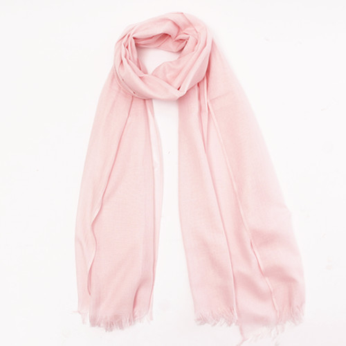 Pink Berry Cream Solid Scarf
