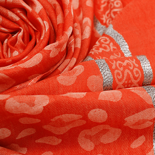Orange and Spots Scarf