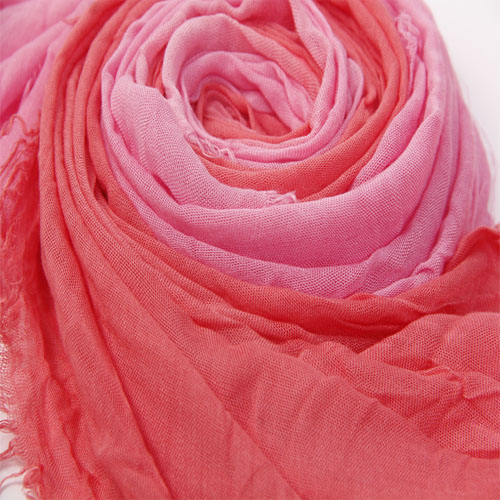 two tone pink scarf