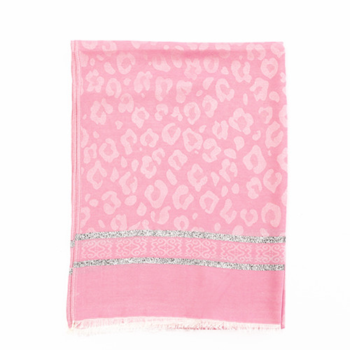 Carnation Pink and Spots Scarf