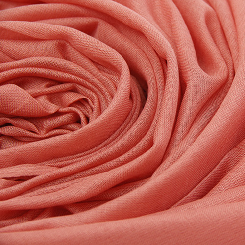 Coral Pink Solid Scarf
