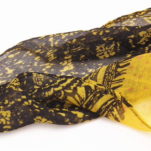 Buttercup Yellow Floral Royal Scarf